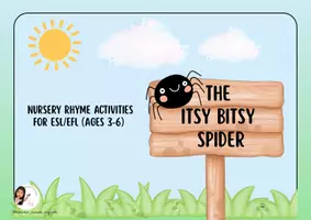 Προεπισκόπηση - Φύλλα εργασίας - Little Spider Nursery Rhyme Activities for ESL/EFL (Ages 3–6) - Σελίδα 1