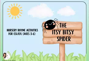 Προεπισκόπηση - Φύλλα εργασίας - Little Spider Nursery Rhyme Activities for ESL/EFL (Ages 3–6) - Εξώφυλλο