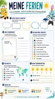 Vorschau - Arbeitsblätter - 🏖️☀️ Meine Ferien – Kreatives Arbeitsblatt zum Schulstart nach den Ferien | Erzählen, Erinnern & Austauschen - Seite 1