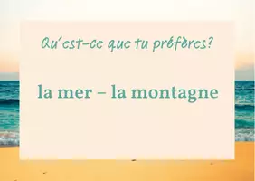 Vorschau - Arbeitsblätter - cartes de conversation: Apres les vacances d'été - Deckblatt