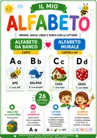 anteprima - Flashcard - Alfabeto completo, da banco e murale - Pagina di copertina