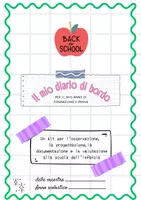 anteprima - Materiale di supporto/inclusione - DIARIO DI BORDO dell'INSEGNANTE DI SCUOLA DELL' INFANZIA 🌈 - Pagina di copertina