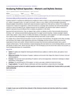Vorschau - Unterrichtsreihen - Analysing Political Speeches – Rhetorik & Stilmittel | Speech Analysis Englisch | Sek II - Seite 3