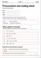 Vorschau - Arbeitsblätter - Aussprache Englisch Basisscreening Klasse 7–8 - Deckblatt