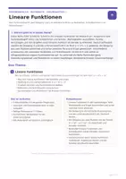 Vorschau - Unterrichtsreihen - Lineare Funktionen | Klasse 8 | Steigung, y-Achsenabschnitt, Nullstellen & Sachaufgaben - Seite 1