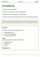 Vorschau - Arbeitsblätter - Basisscreening Biologie Nahrungsnetze Klasse 7–8 - Seite 1