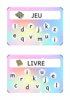 Aperçu - Jeux - Mots rentrée - lettres capitales scriptes - Page 2