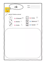 Vorschau - Arbeitsblätter - Klaro DaZ-& Förder Alphabetheft Buchstabenkombination ck - Deckblatt