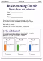 Vorschau - Arbeitsblätter - Chemie Basisscreening Bundle Klasse 7–8 - Seite 1