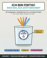 Vorschau - Bildkarten - Ich bin Fertig / Aufgabe / Eisstäbchen - Deckblatt