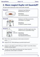 Vorschau - Arbeitsblätter - Verbrennung und Oxidation Basisscreening Klasse 7–8 - Seite 3