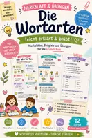 Vorschau - Arbeitsblätter - Die Wortarten – Merkblätter & Übungen | Nomen, Verben, Adjektive & Artikel - Deckblatt
