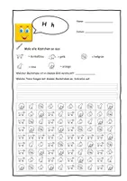 Vorschau - Arbeitsblätter - Klaro DaZ- & Homeschooling Einzelbuchstabenblatt Hh - Deckblatt
