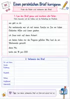 Vorschau - Arbeitsblätter - Persönliche Briefe schreiben | Schreibanlässe, Übungen & Merkblätter - Seite 3