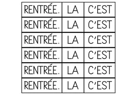 Aperçu - Apprentissages en autonomie - C’est la rentrée ! – Découpe, remets dans l’ordre et colorie - Page 1