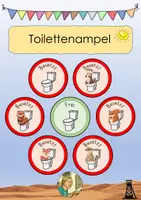 Vorschau - Bildkarten - Toilettenampel Toilettenschilder - Klassenraum FREEBIE - Deckblatt
