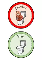 Vorschau - Bildkarten - Toilettenampel Toilettenschilder - Klassenraum FREEBIE - Seite 2