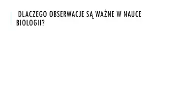 zapowiedź - Prezentacja - Obserwacje biologiczne - strona 1