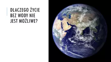 zapowiedź - Prezentacja - Znaczenie wody dla organizmów - strona 1