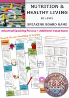 Vorschau - Spiele - Speaking Board Game: Nutrition & Healthy Living (B2 Level) - Deckblatt