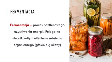 zapowiedź - Prezentacja -Procesy beztlenowego uzyskiwania energii - strona 2