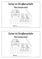 Vorschau - Arbeitsblätter - Verkehrserziehung 1./2. Klasse | Sicher im Straßenverkehr – Verkehrszeichen, Ampel, Zebrastreifen & Fahrrad - Seite 1