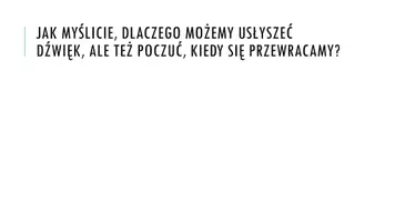 zapowiedź - Prezentacja - Ucho - narząd zmysłu słuchu i zmysłu równowagi - strona 1