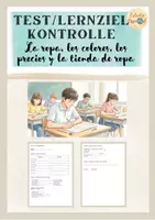 Vorschau - Test - TEST: La ropa, los colores und los precios – Lernzielkontrolle mit Lösung - Deckblatt