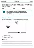 Vorschau - Arbeitsblätter - Physik Basisscreening Bundle Klasse 7–8 - Seite 1