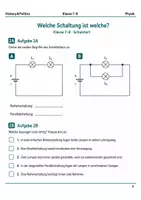 Vorschau - Arbeitsblätter - Reihen- und Parallelschaltung Basisscreening Klasse 7–8 - Seite 2