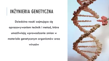 zapowiedź - Prezentacja - Podstawowe techniki inżynierii genetycznej - strona 1