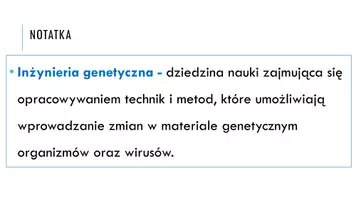 zapowiedź - Prezentacja - Podstawowe techniki inżynierii genetycznej - strona 2