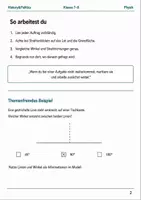 Vorschau - Arbeitsblätter - Reflexion und Brechung Basisscreening Klasse 7–8 - Seite 1