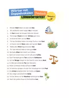 Vorschau - Arbeitsblätter - Lernsätze - Wörter mit Doppelvokalen - Seite 1