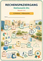 Vorschau - Arbeitsblätter - Rechenspuren-Komplettpaket – Mathematik Klasse 5–6 - Seite 1