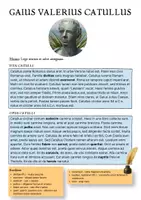 Vorschau - Arbeitsblätter - Catull: Leben und Werk - Leseverstehen (lateinischer Text) - Deckblatt