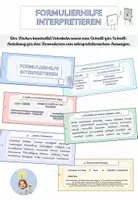 Vorschau - Merkblätter - Hilfefächer Formulieren von Interpretationen - Deckblatt