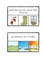 Vista previa - Tarjetas / Manipulativos - LECTURA FRASE SIMPLE OTOÑO - página 3