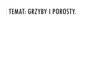 zapowiedź - Prezentacja - Grzyby i porosty - obwoluta