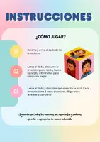 Vista previa - Hojas de trabajo - Mi dado emocional - página 2