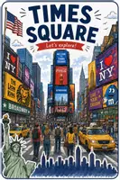Vorschau - Arbeitsblätter - New York Times Square Leseverstehen - Deckblatt