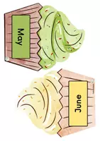 Vorschau - Mal- und Bastelvorlagen - Geburtstagskalender für die Klasse - birthday calender - Seite 3