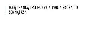 zapowiedź - Prezentacja - Tkanki zwierzęce - obwoluta