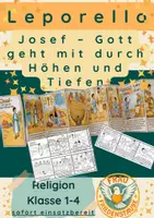 Vorschau - Arbeitsblätter - Josef und seine Brüder – Leporello zum Ausmalen und Nacherzählen | Religion Grundschule - Deckblatt