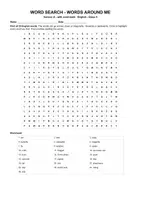 Vorschau - Arbeitsblätter - Word Search - Words around me - Seite 1