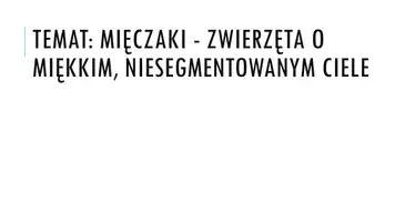 zapowiedź - Prezentacja - Mięczaki - obwoluta