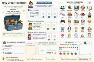 Vorschau - Arbeitsblätter - Selbstbewusstsein, Ressourcen, Kommunikationsfähigkeit stärken - Deckblatt