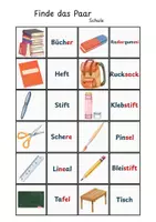 Vorschau - Stationenlernen - Finde das Paar - Lese Lernspiel Deutsch Klasse 1 - Seite 3