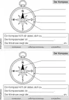 Vorschau - Arbeitsblätter - Kartenkunde | Kompass | Himmelsrichtungen | Stadtplan | Planquadrat | Karten | Miniheft | Klasse 3-4 - Seite 3