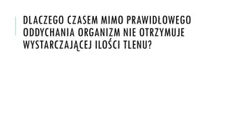 zapowiedź - Prezentacja - Zaburzenia funkcjonowania układu oddechowego - strona 1